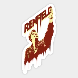 Renfield movie Nicholas Hoult graphic design ironpalette Sticker